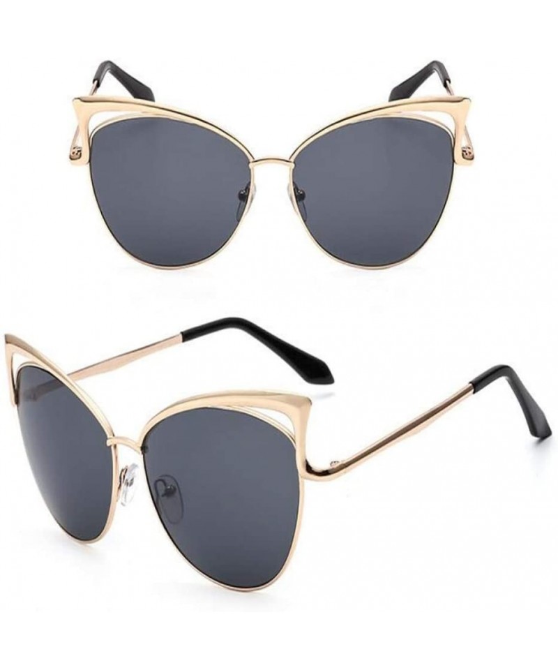 Cat Eye Ladies Cat Eye Sunglasses Women Sun Glasses Alloy Frame UV400 Protection Retro Cat Eye Glasses - 2 - C018QWTIWO6 $33.34