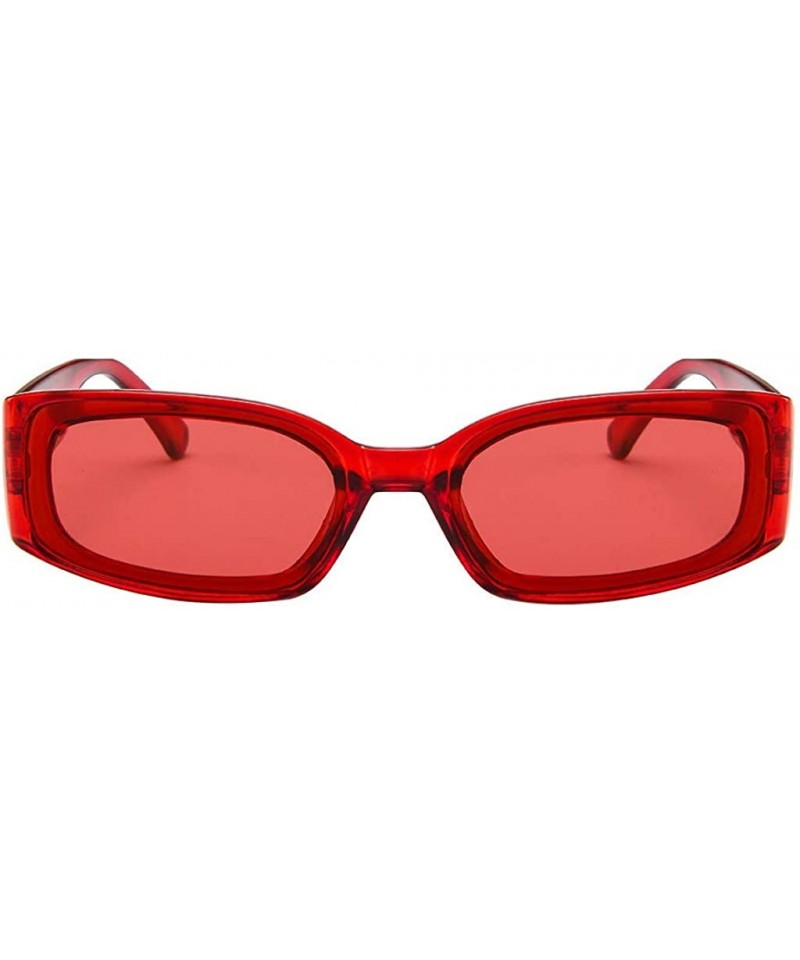 Goggle Unisex Lightweight Fashion Sunglasses Acetate Frame Mirrored Polarized Lens Glasses - Red - C618TCDOO5L $11.70