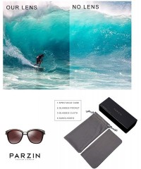 Sport Retro Cat Eye Polarized Sunglasses Oversized for Men and Women Color Mirror Lens Shades PZ9830 - Brown - CK194EH7366 $3...