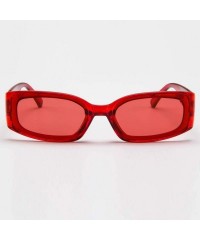 Goggle Unisex Lightweight Fashion Sunglasses Acetate Frame Mirrored Polarized Lens Glasses - Red - C618TCDOO5L $11.70