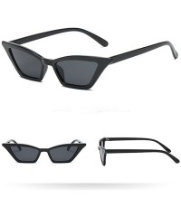 Cat Eye Cat Eye Sunglasses Clout Goggles Vintage Narrow Style Retro Sun Glasses for Men Women by 2DXuixsh - D - C318S8W92C9 $...