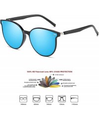 Oval Polarized Round Sunglasses for Women Men Fishion Oversized Vintage women's sunglasses LW1 - CW196NR7UAD $14.73