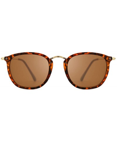 Cat Eye Vintage Round Sunglasses for Women Men Classic Retro Sunglasses UV Protection - 02-leopard - C918UZEWL97 $13.84