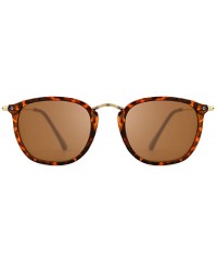 Cat Eye Vintage Round Sunglasses for Women Men Classic Retro Sunglasses UV Protection - 02-leopard - C918UZEWL97 $13.84