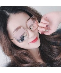 Oversized Vintage Sunglasses- Fashion Glasses for Women Polarized Oversized Eyewear - Pink - CV18ROUE8IW $6.50