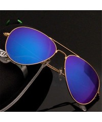 Goggle Men's Aviation Sunglasses Women Driving Alloy Frame Polit Mirror Sun Glasses - Bronze Clear - CW194OQ6Y0O $15.93