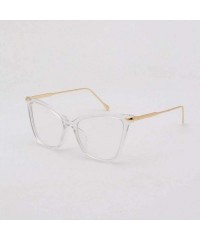 Goggle Polarized Sunglasses Fashion Cat Eye Frame Glasses for Women Men-Mirrored Lens Trendy Metal Eyewear - Wh - C7196IRCC6R...