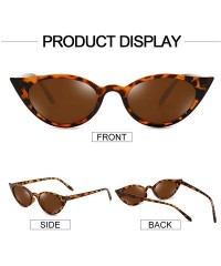 Shield Vintage Cat Eye Sunglasses for Women Retro Style Cateye Sun Glasses UV400 Protection Womens Trendy Eyeglasses - C2197H...