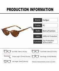 Shield Vintage Cat Eye Sunglasses for Women Retro Style Cateye Sun Glasses UV400 Protection Womens Trendy Eyeglasses - C2197H...