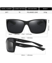 Rectangular Sports Sunglasses Polarized Lens/TR 90 Frame with Spring Hinges Glasses For Men Women Cycling Running Baseball - ...