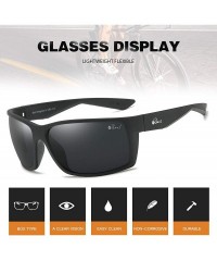 Rectangular Sports Sunglasses Polarized Lens/TR 90 Frame with Spring Hinges Glasses For Men Women Cycling Running Baseball - ...