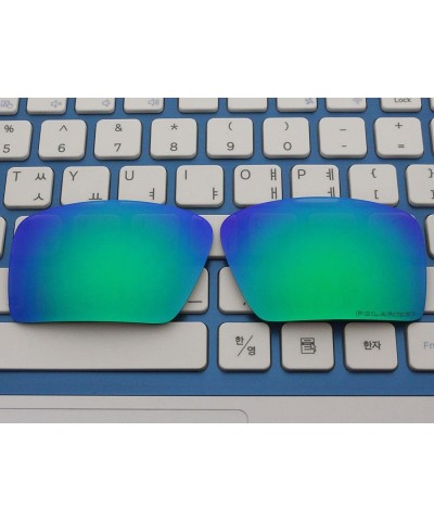 Sport Replacement Lenses Eyepatch 2 Sunglasses OO9136 (Green Blue - Polarized) - Green Blue - Polarized - CG11S1R6S1L $16.92