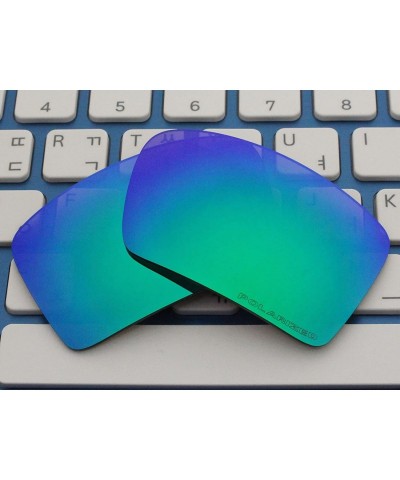 Sport Replacement Lenses Eyepatch 2 Sunglasses OO9136 (Green Blue - Polarized) - Green Blue - Polarized - CG11S1R6S1L $16.92