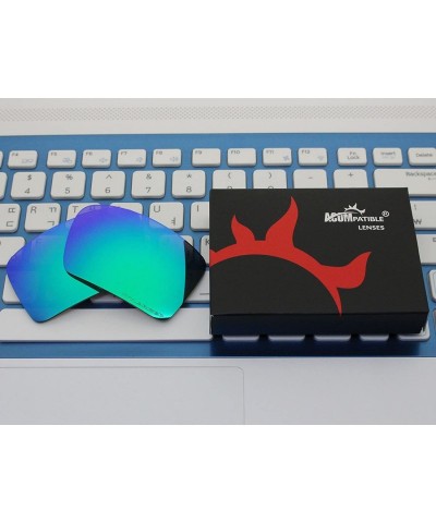 Sport Replacement Lenses Eyepatch 2 Sunglasses OO9136 (Green Blue - Polarized) - Green Blue - Polarized - CG11S1R6S1L $16.92