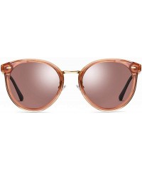 Oversized Oversized Polarized Sunglasses for Women-Round Classic Fashion UV400 Protection 8052 - Brown - C3195MAYW77 $16.67