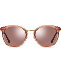 Oversized Oversized Polarized Sunglasses for Women-Round Classic Fashion UV400 Protection 8052 - Brown - C3195MAYW77 $10.27