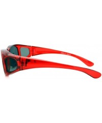 Rectangular 2 Extra Small Polarized Fit Over Sunglasses Wear Over Eyeglasses - Purple / Red - CX12LMD5HE9 $29.11