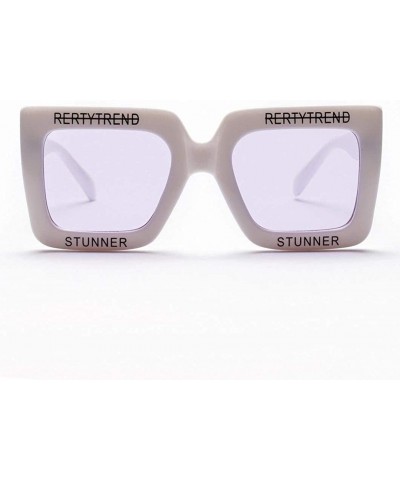 Goggle Sunglasses - Women Fashion Retro Classic Clout Goggles Eyewear UV 400 - Purple - CO18D5K2UDL $13.90