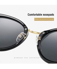 Oversized Oversized Polarized Sunglasses for Women-Round Classic Fashion UV400 Protection 8052 - Brown - C3195MAYW77 $16.67