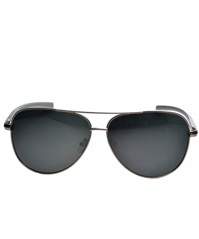 Aviator Oversized Polarized Sunglasses Lightweight Anti corrosion - Black - CN1904D9EQI $45.90