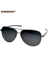 Aviator Oversized Polarized Sunglasses Lightweight Anti corrosion - Black - CN1904D9EQI $30.39