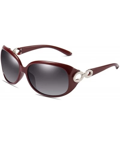 Oversized Classic Polarized Sunglasses for Women Antiglare Ultraviolet Driving - E - CH18Q9E4HYM $46.97