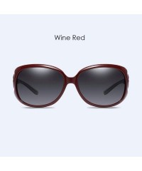 Oversized Classic Polarized Sunglasses for Women Antiglare Ultraviolet Driving - E - CH18Q9E4HYM $46.97