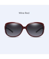 Oversized Classic Polarized Sunglasses for Women Antiglare Ultraviolet Driving - E - CH18Q9E4HYM $26.66