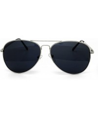 Aviator 215 Premium XL Oversized Flat Top Aviator Sunglass Womens Mens - Xl - C7184W4RDXA $13.97