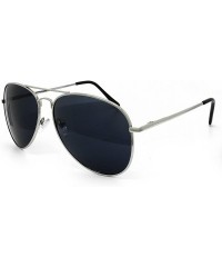 Aviator 215 Premium XL Oversized Flat Top Aviator Sunglass Womens Mens - Xl - C7184W4RDXA $13.97