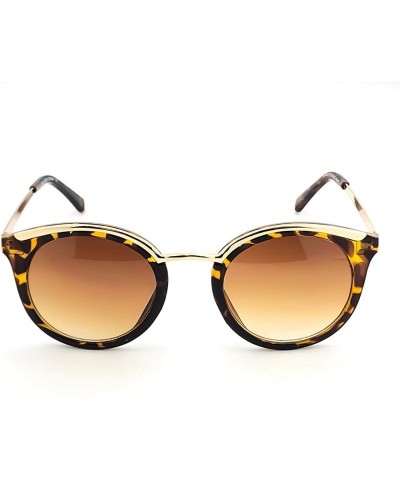 Round Sunglasses - Woman mod. LADY MARMALADE - Limited Edition PURE VINTAGE fashion round GLAMOUR - Havana - C117AZ4YTNK $22.22