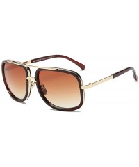 Square Men Women Sunglasses Fashion Metal Frame Classic Eyeglasses - Multicolor B - CT196X6R2SD $12.58