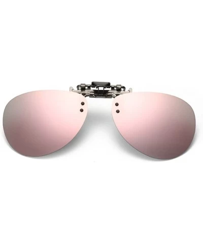Wayfarer Clip-on Flip-up Polarized Driving Fishing Rectangular Sunglasses - C4 - CH18QYLEXZU $24.97