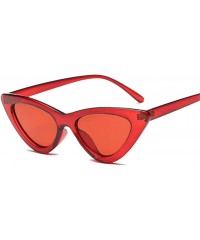 Cat Eye Sunglasses Women Plastic vintage retro triangular cat eye glasses Outdoor - C5 - C918WXSGH2N $29.65