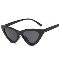 Cat Eye Sunglasses Women Plastic vintage retro triangular cat eye glasses Outdoor - C5 - C918WXSGH2N $29.65