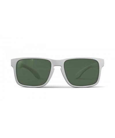 Sport Unbreakable SPORT Sunglasses- White Frame- Anti-Reflective Green Lens - CB12N8TVNHO $11.79