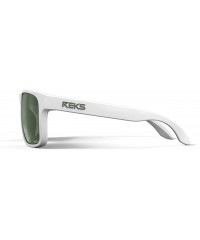 Sport Unbreakable SPORT Sunglasses- White Frame- Anti-Reflective Green Lens - CB12N8TVNHO $11.79