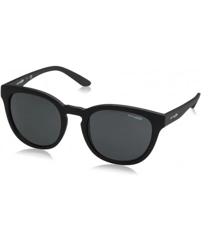 Sport Men's An4230 Cut Back Round Sunglasses - Matte Black/Grey - CM183RMCA72 $71.56