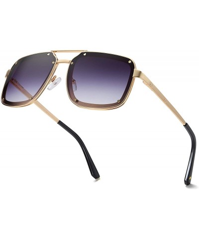 Aviator Square Aviator Sunglasses Sunglasses for Men Square Shades UV400 VL9523B ACTION - C2198CMQ35K $14.96