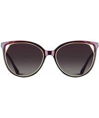 Goggle Fashion Sunglasses Polarized Cat Eye Sun Glasses - C5wine Red - CC18HQ7KZ29 $21.41