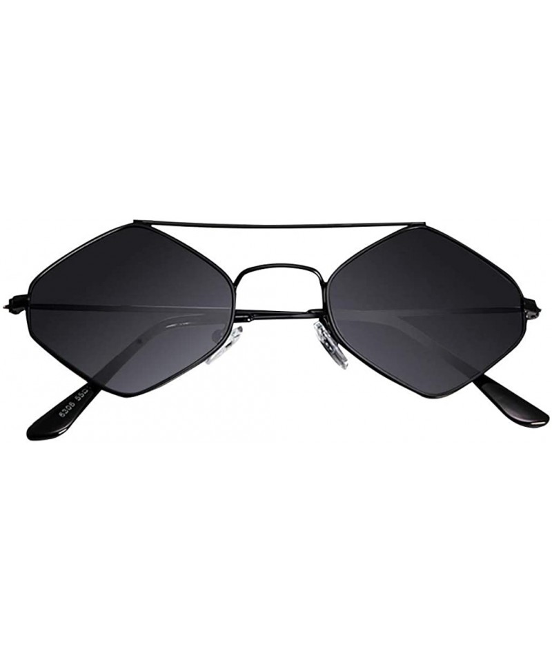 Cat Eye Unisex Retro Narrow Cat Eye Sunglasses for Women Men Clout Goggles Plastic Frame Glasses - Black - CV18SCYUK0X $8.95