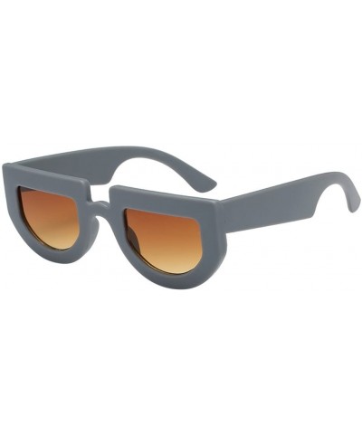 Cat Eye Gift for Friend-Oval Shape Sunglasses Cat Eye Eyewear Big Frame Sunglasses (C) - C - CU18R3YWXRL $18.31