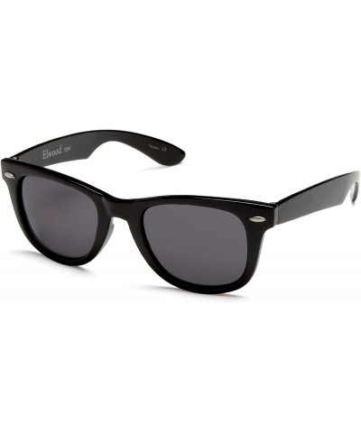 Sport Men's Elwood 126 Resin Sunglasses - Black Frame/Black Lens - C3112OJA8AR $17.95