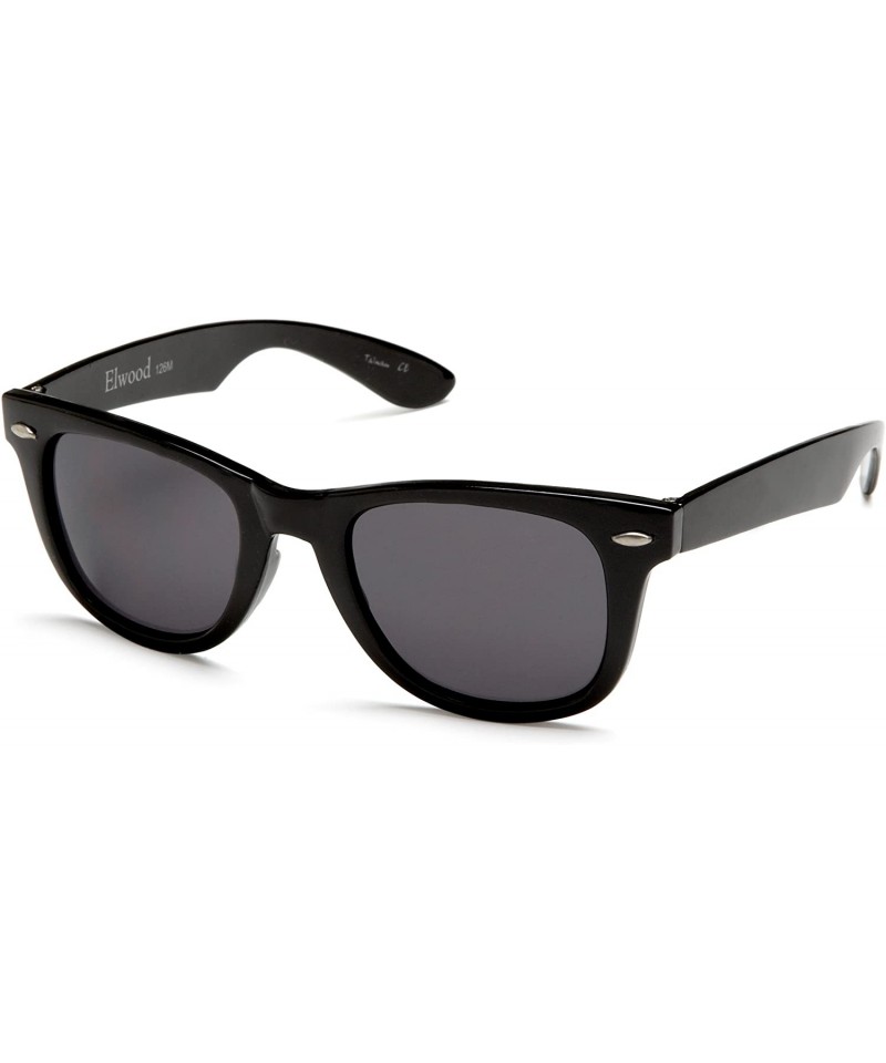 Sport Men's Elwood 126 Resin Sunglasses - Black Frame/Black Lens - C3112OJA8AR $17.95