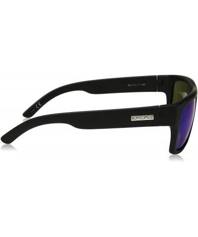 Wayfarer Polarized Optics Flatline - Matte Black / Polarized Blue Mirror - C818NRXIYSI $34.65