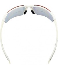 Sport Bifocal Sunglasses with Wrap-Around Sport Design Half Frame for Men and Women - White - C518C3L8KKU $18.96