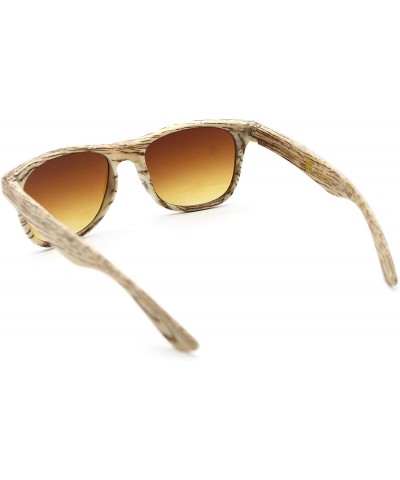 Wayfarer Faux Wood"Wanderer" Land & Seafaring Shades with Soul - Frosted Magnolia Driftwood - CP18LIXCQI5 $9.97