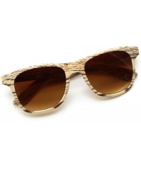 Wayfarer Faux Wood"Wanderer" Land & Seafaring Shades with Soul - Frosted Magnolia Driftwood - CP18LIXCQI5 $9.97