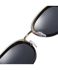 Wrap HD Vintage Classic Polarized Sunglasses for Men Women Around Rectangular Designer Style UV400 Protection - F - C6197AZ8C...
