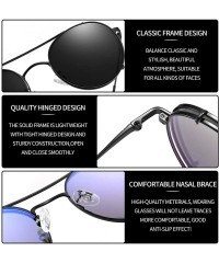 Round Round Clip on Sunglasses Steampunk for Women Men Polarized Clear Glasses with Double Lenses - Silver/Silver - CF18AWH9Y...